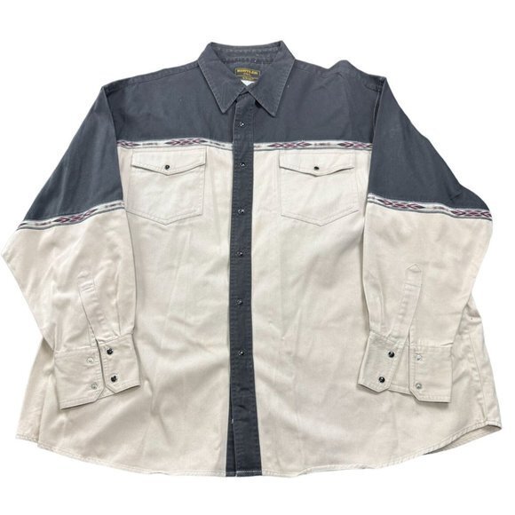 WRANGLER‎ WESTERN WEAR BUTTON UP SHIRT SIZE XXL | B1 - Picture 1 of 5
